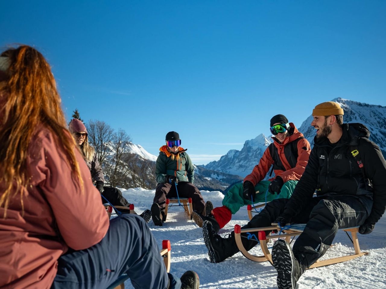 Schlitteln geführte Tour ab Interlaken