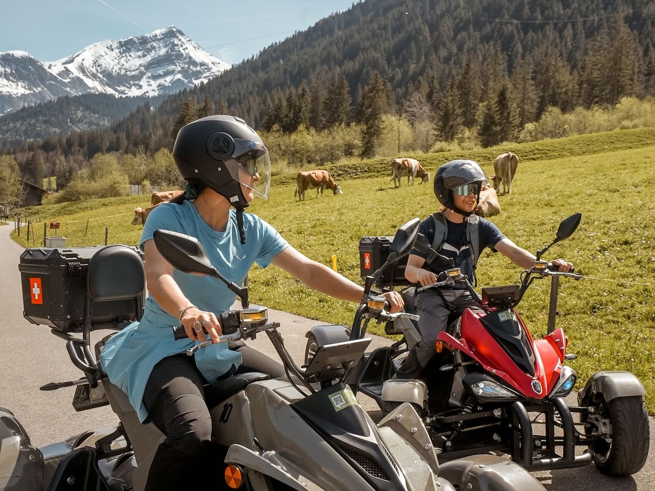 Elektro-Quad Ausflug in Gstaad und Rougemont