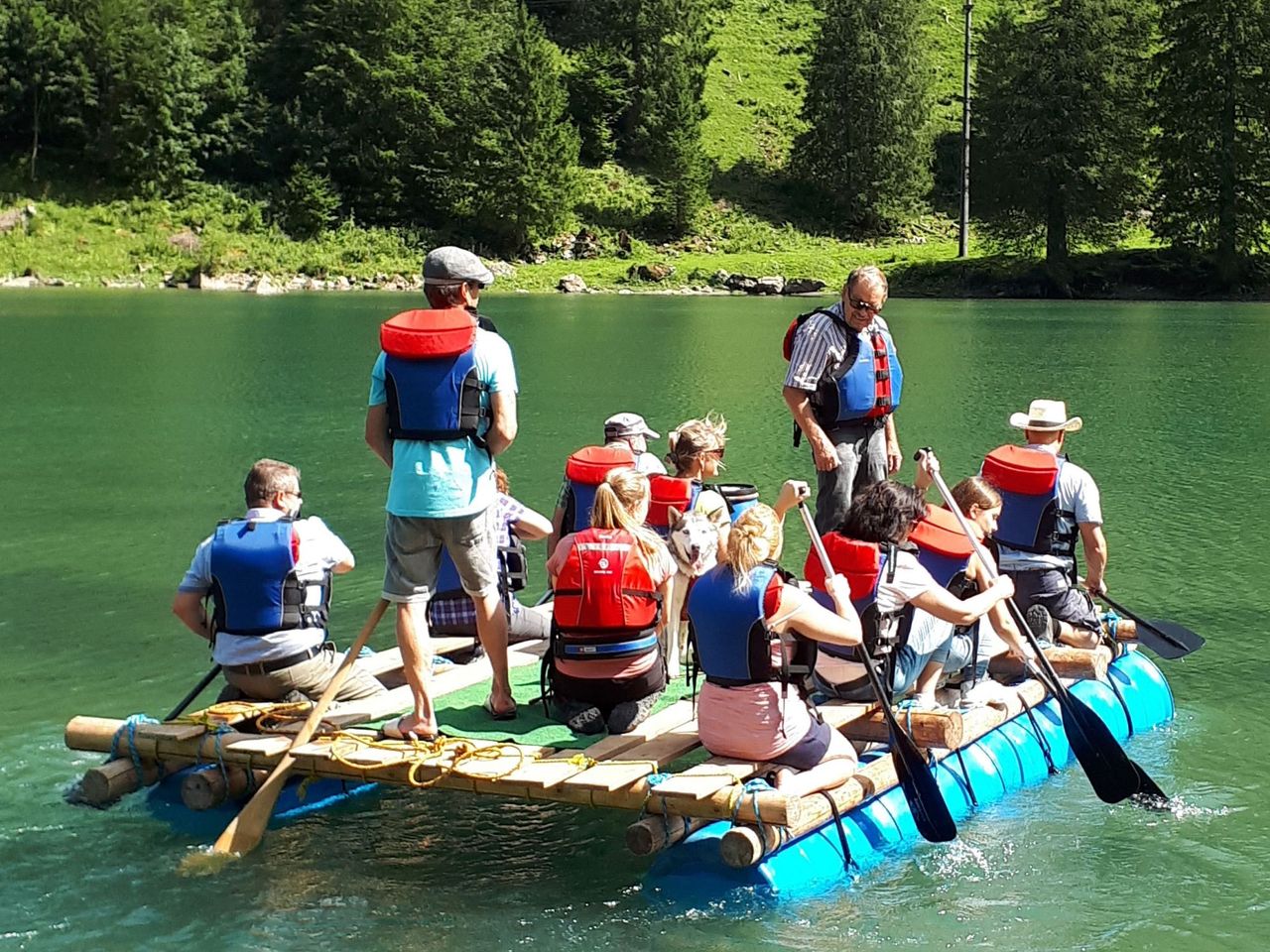 Teamevent Floss bauen am Vierwaldstättersee