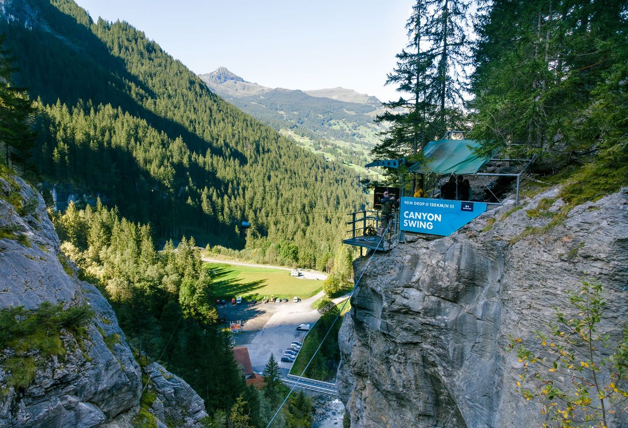 Canyon Swing Grindelwald Gletscherschlucht