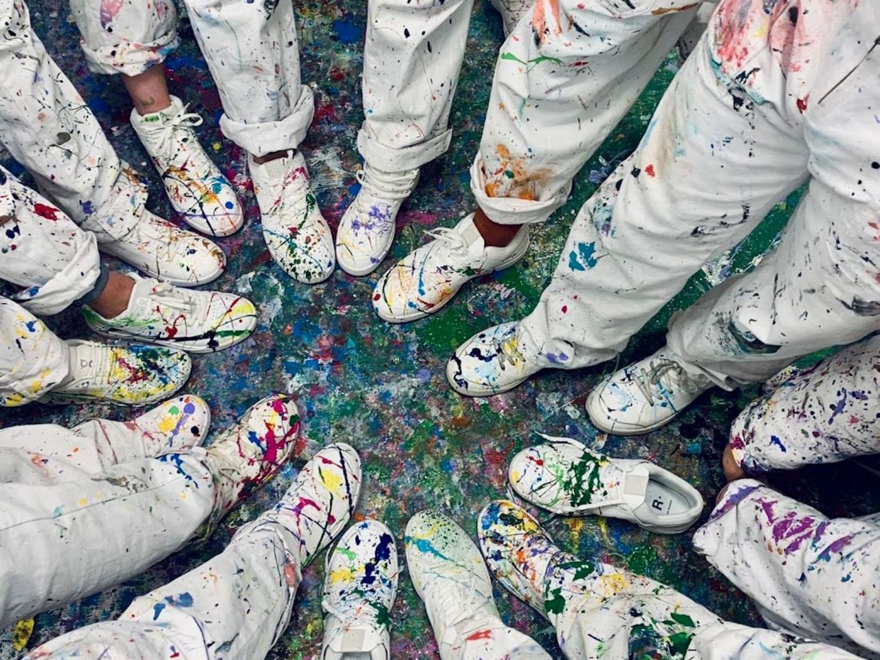 Action Painting in Zürich öffentlicher Workshop