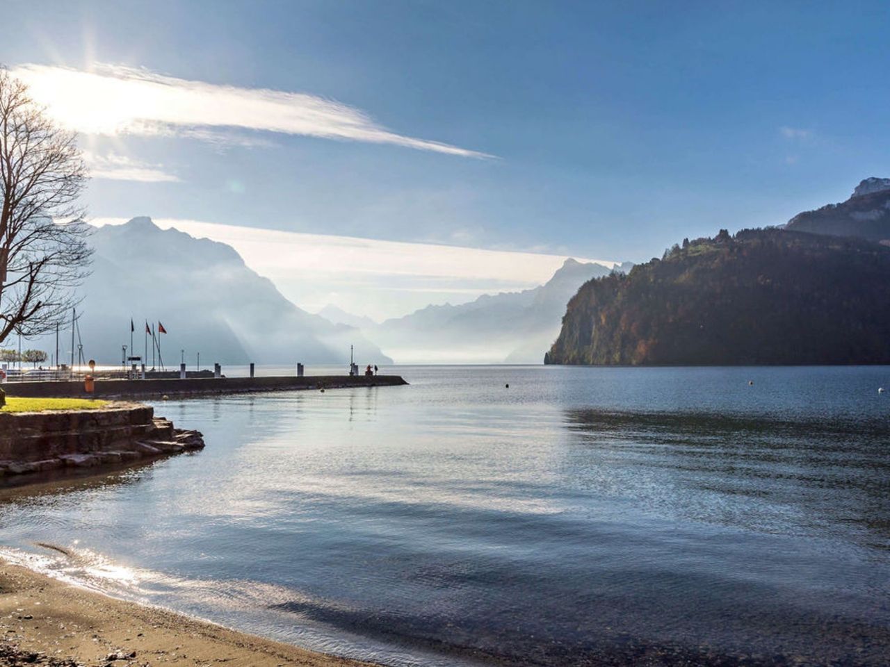 Kältewanderung am Vierwaldstättersee geführt