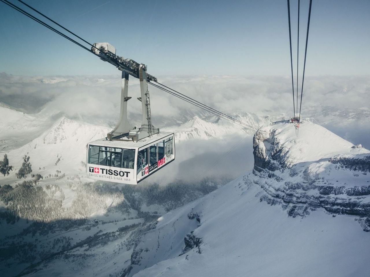 Depuis Gstaad : Excursion privée d'une journée à Glacier 3000, Montreux, Vevey