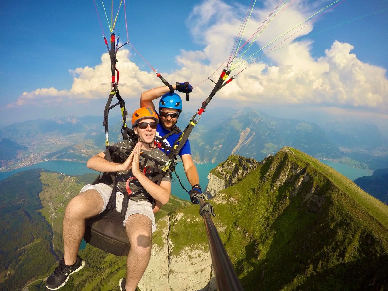“Panoramaflug” Gleitschirm Vierwaldstättersee ab Emmetten