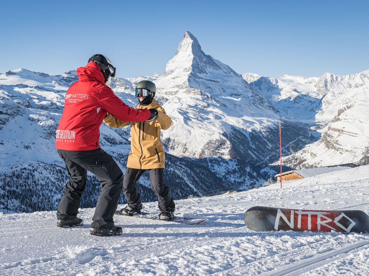 Ski- oder Snowboard Unterricht für Einsteiger im Testa Grigia Park
