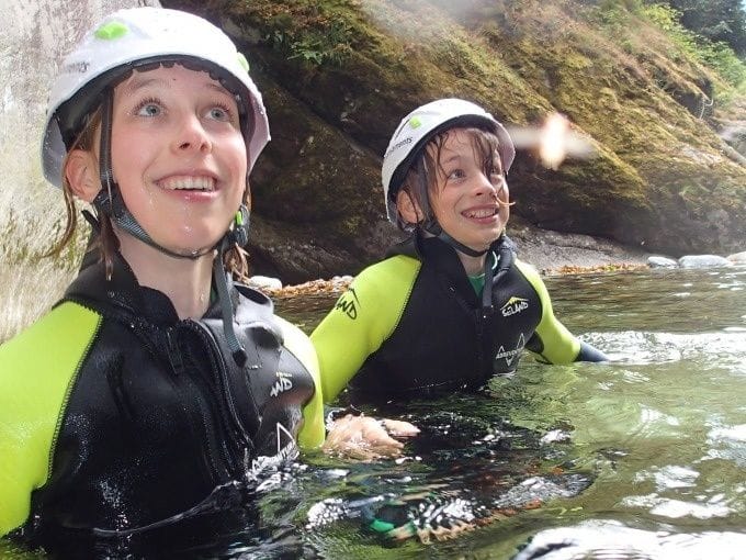Verzascatal Canyoning Corippo Schlucht Basic für Anfänger 