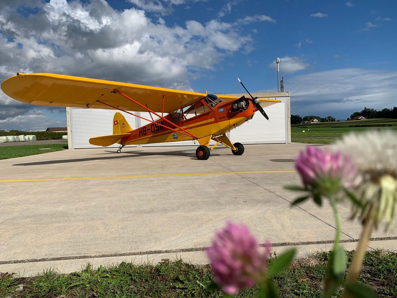 Volo nostalgico sul Piper L4 storico da Sitterdorf