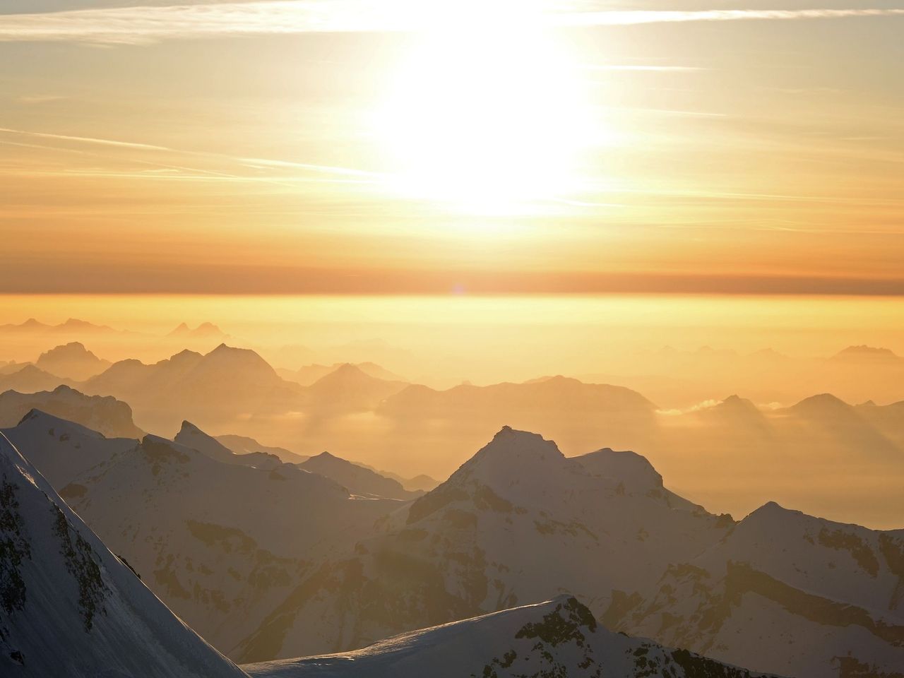 Geführte Sonnenuntergangswanderung ab Mürren