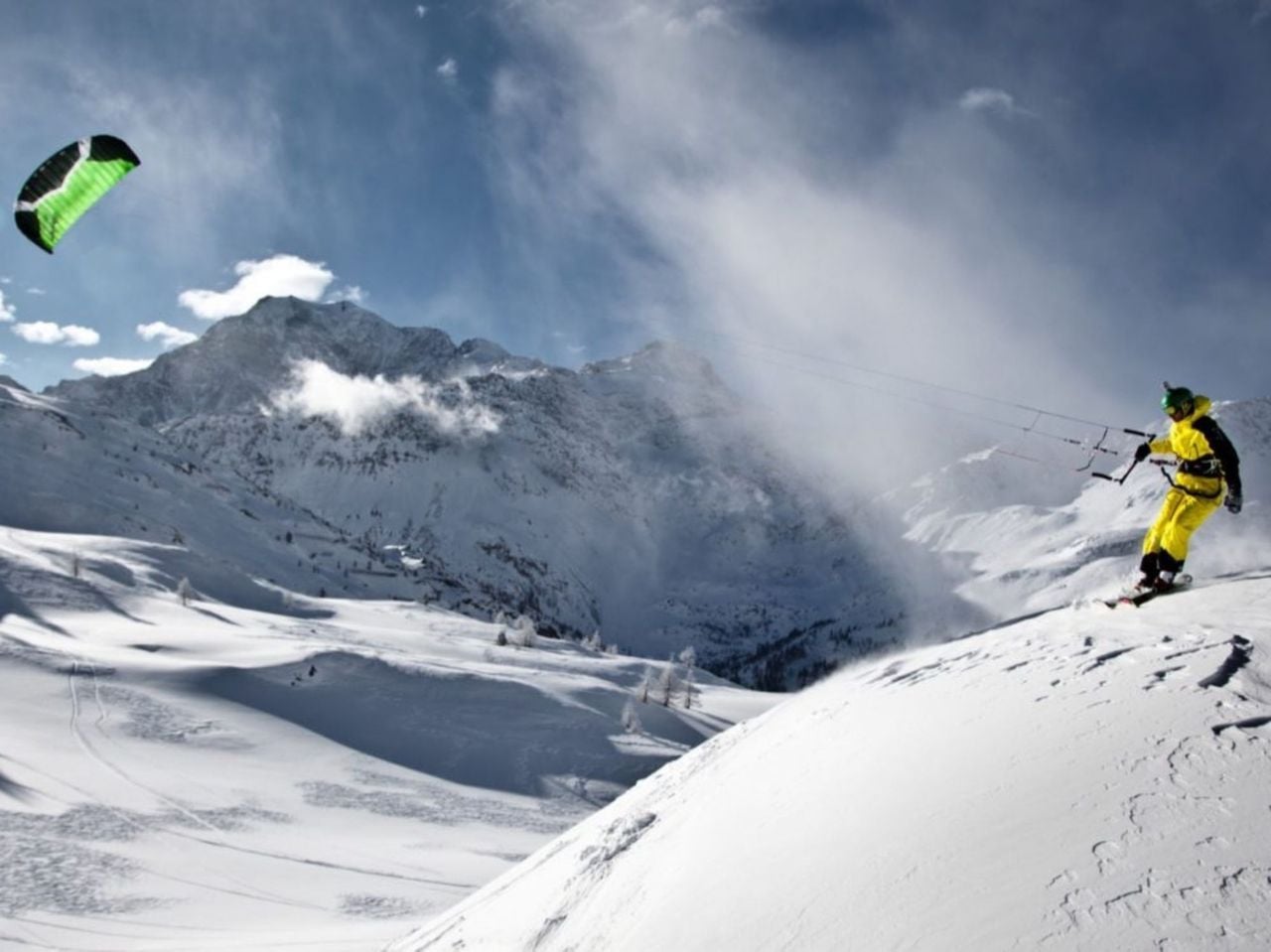 3 Tage Snowkite Kurs inkl. Übernachtung Simplonpass
