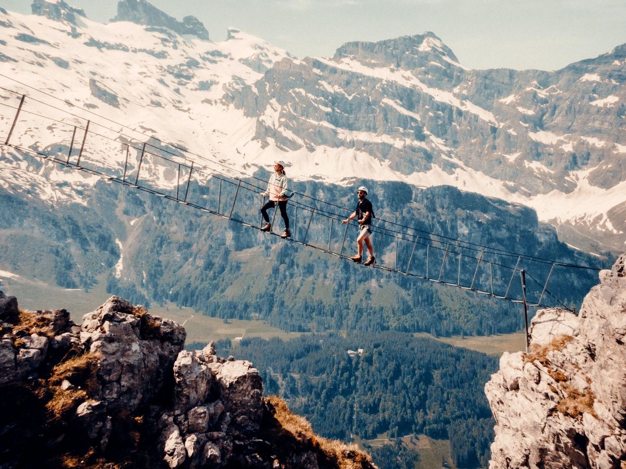 Hire a via ferrata set in Engelberg
