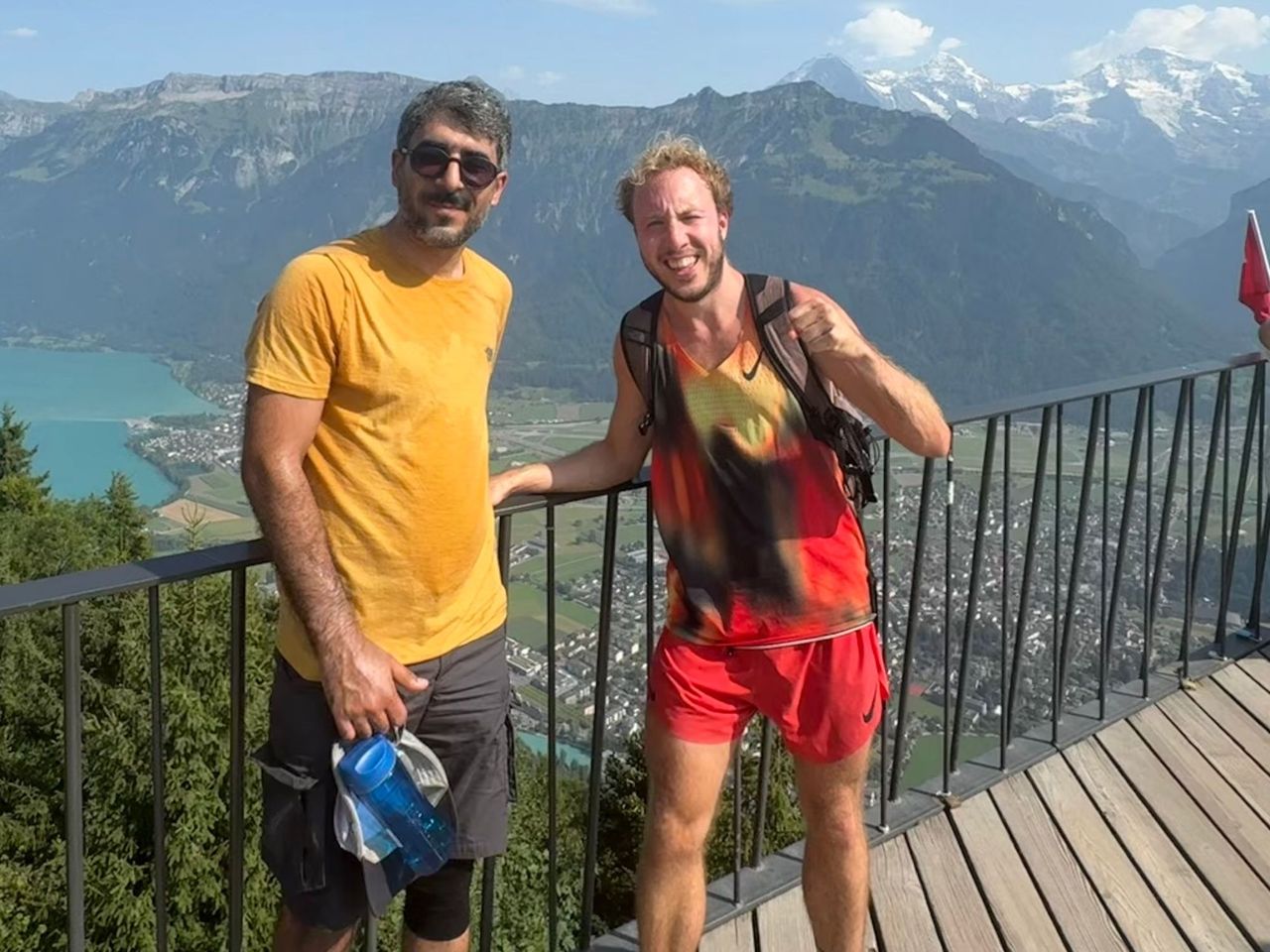 Harder Kulm private Wanderung mit Schweizer Triathlet ab Interlaken