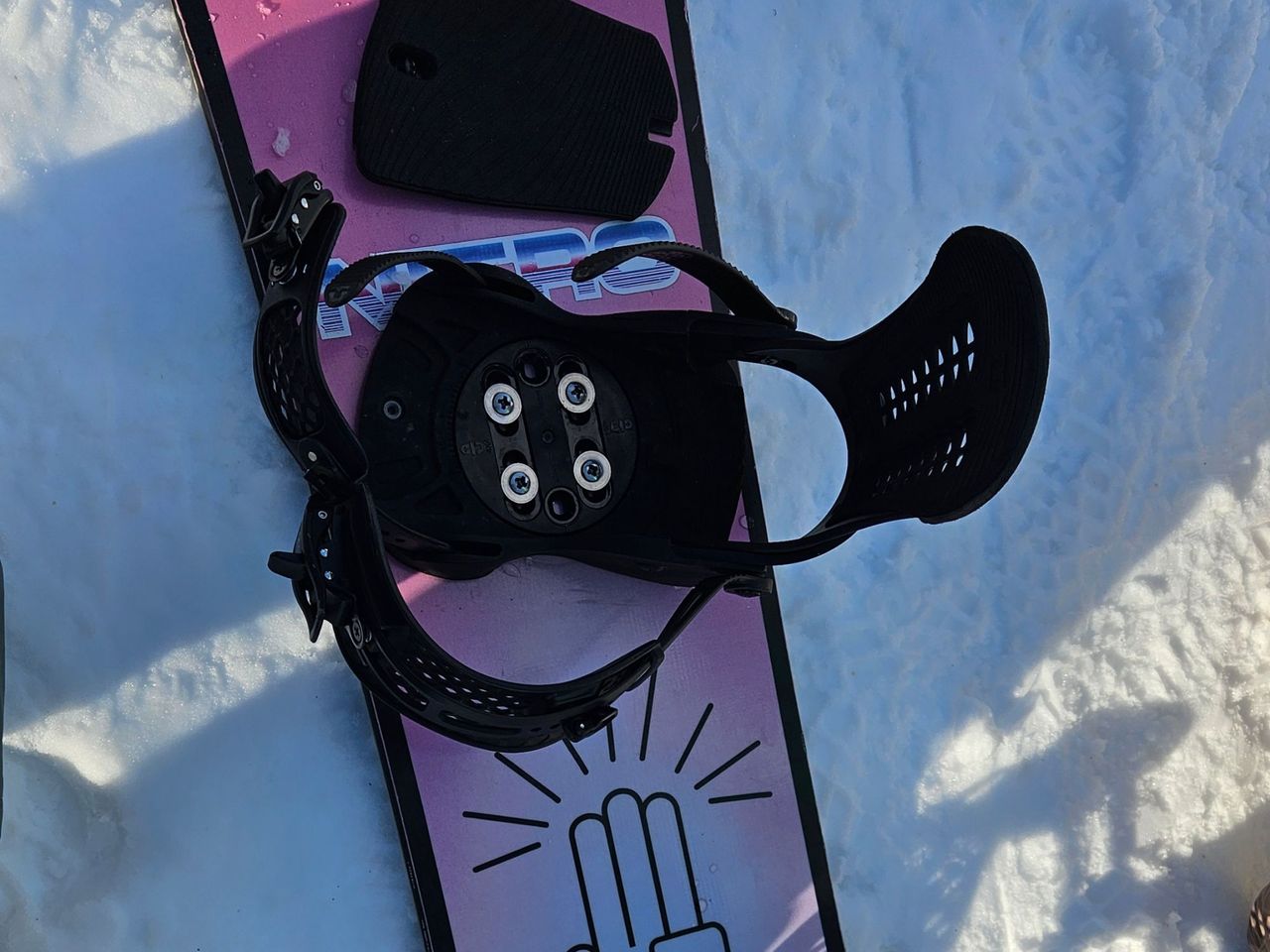 Private beginner snowboard lessons in Laax