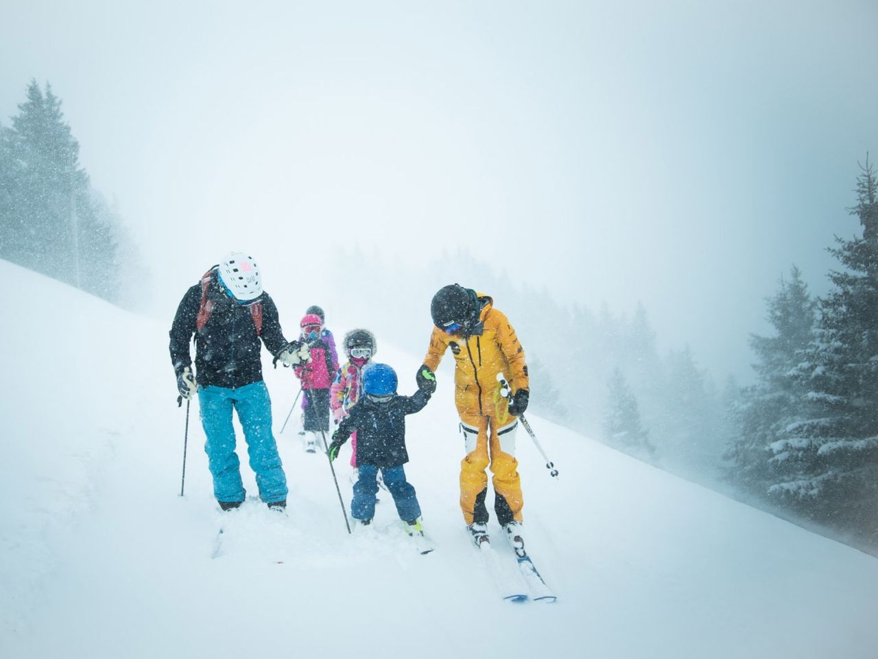 Ski School Group for Kids Champéry