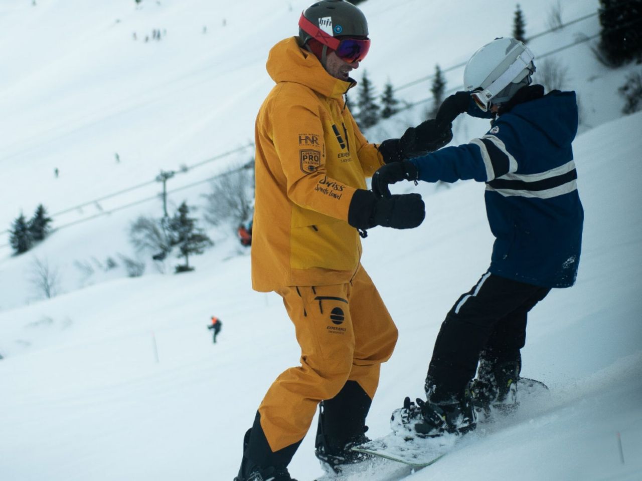 Private Snowboard Lessons for Kids up to 5 Years Old in Champéry