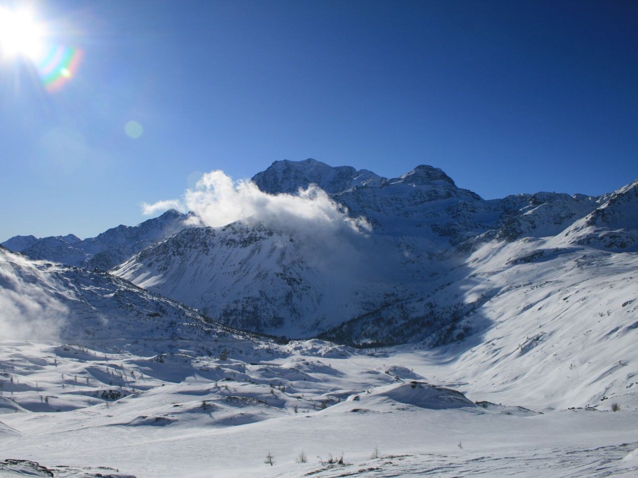 1 Tag Snowkite Kurs inkl. Übernachtung Simplonpass