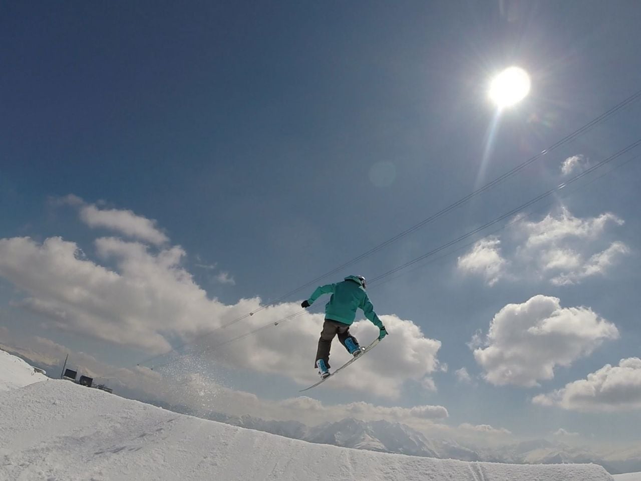 Private snowboard lessons for experienced riders in Laax
