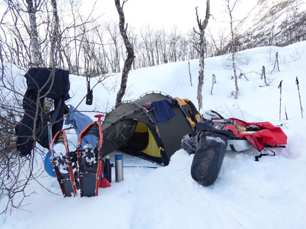Schneeschuhtour mit Pulka und Zeltübernachtung