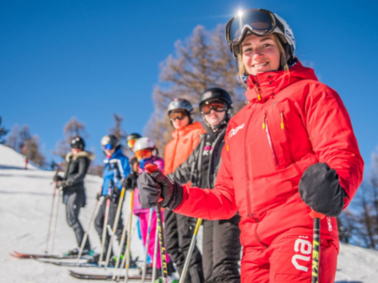 Ski school group for adults and teenagers in Nendaz