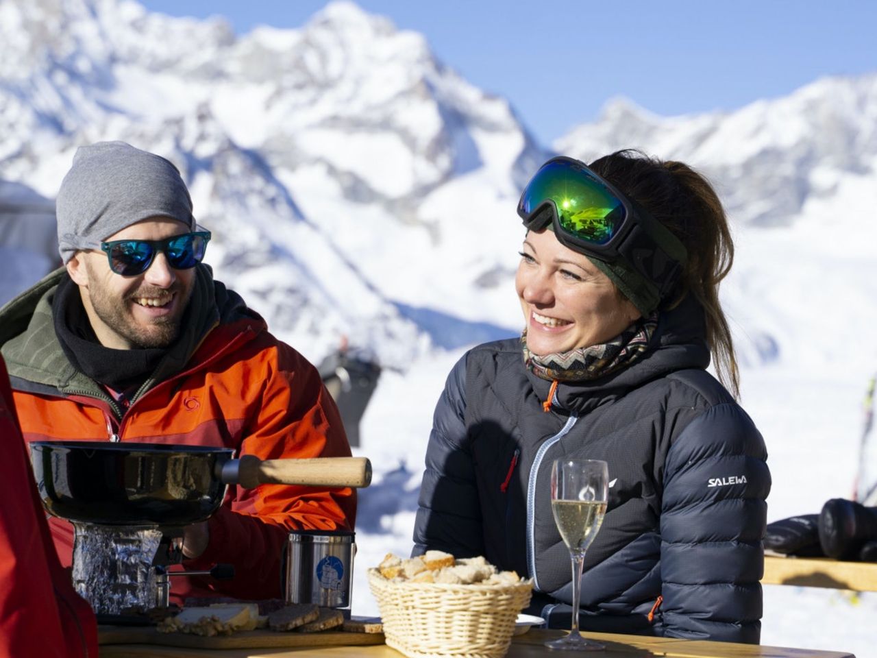 Fondue Deluxe in the Igloo Village in Gstaad