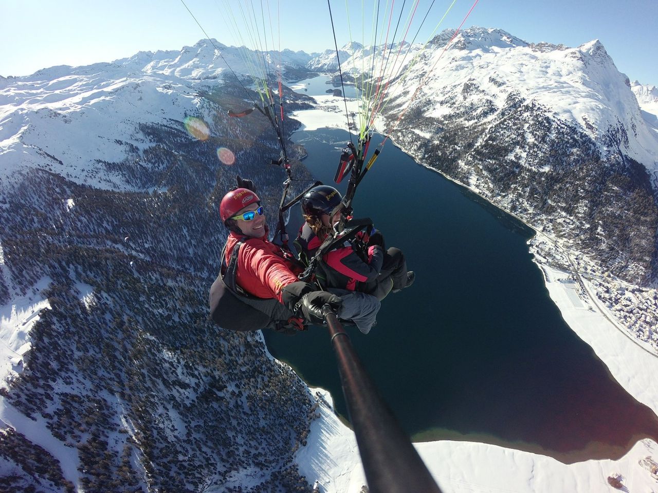 Engadin Gleitschirmfliegen mit tollen Extras