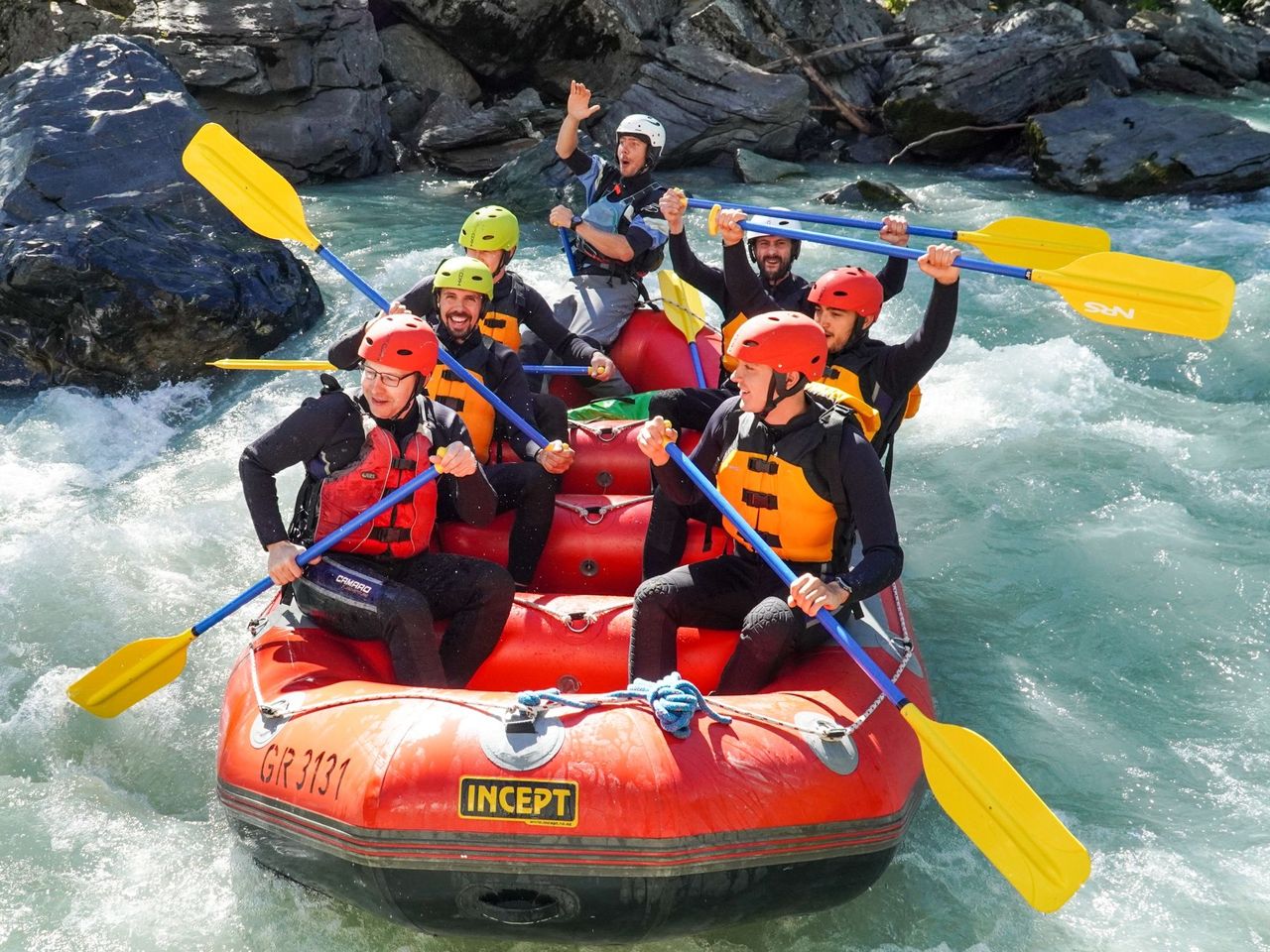 Rafting auf der Simme ab Interlaken