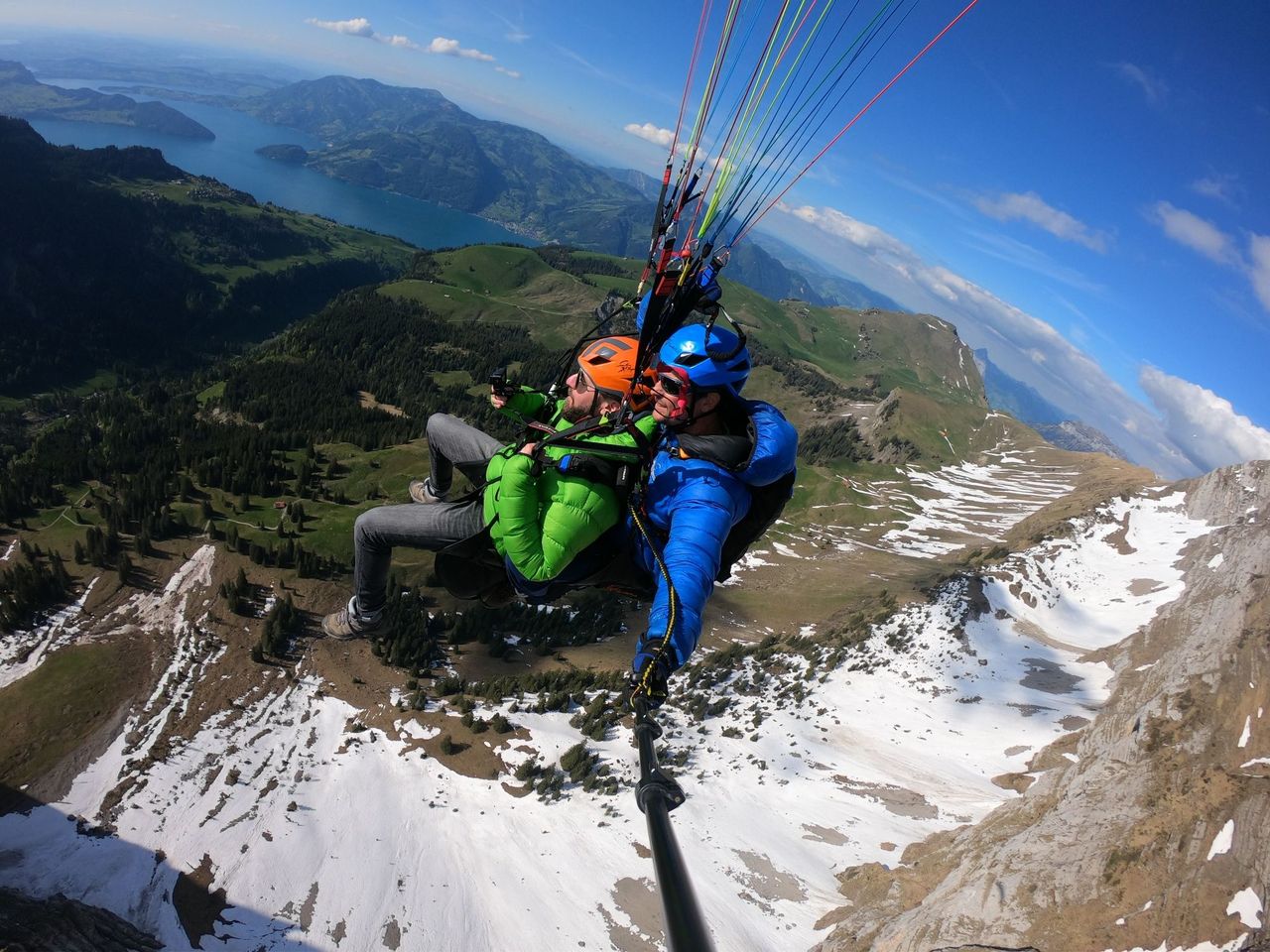 “Thermikflug” Gleitschirm Vierwaldstättersee ab Emmetten