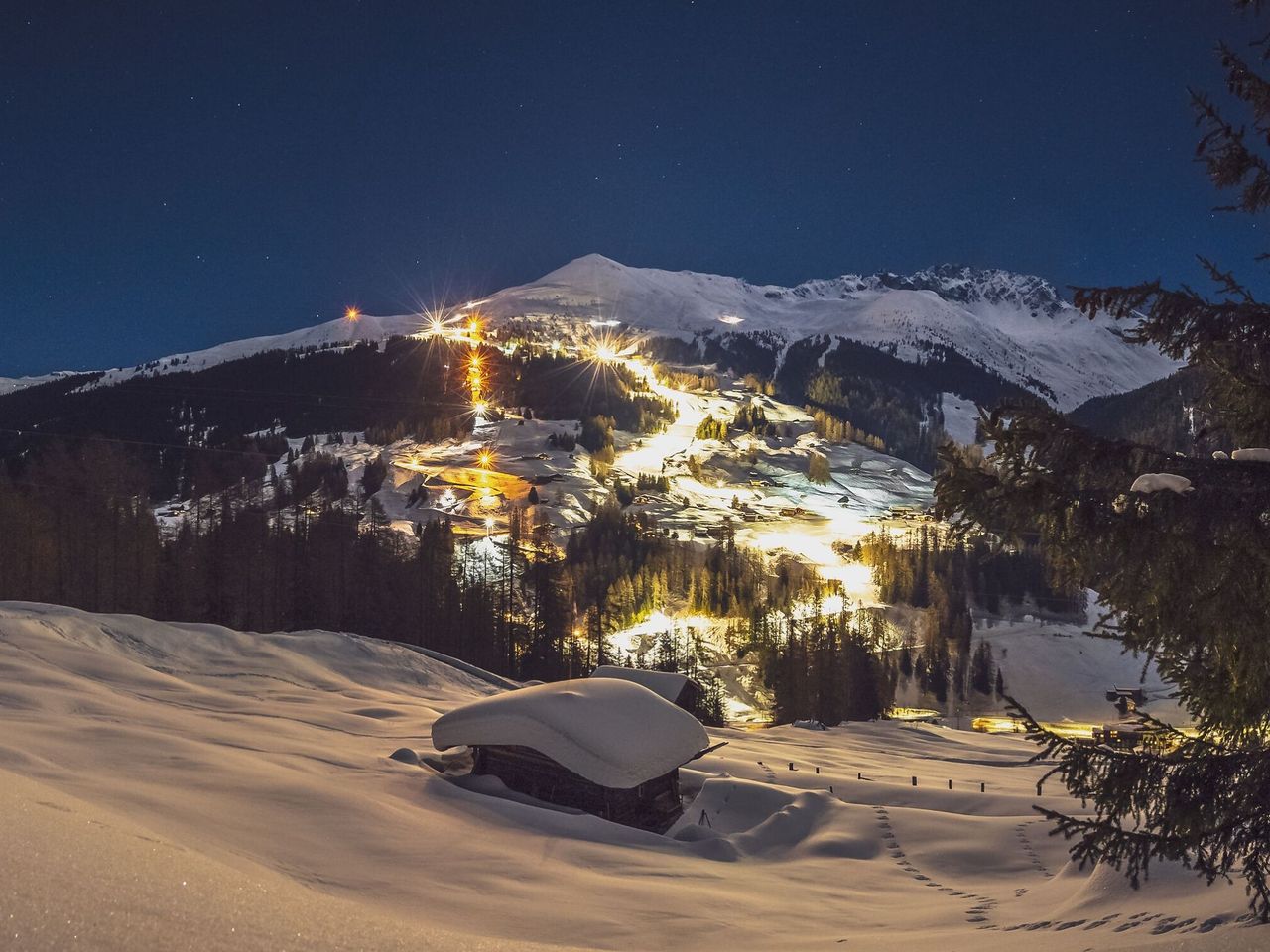 Abendschlitteln am Rinerhorn inkl. Abendkarte und Fondue