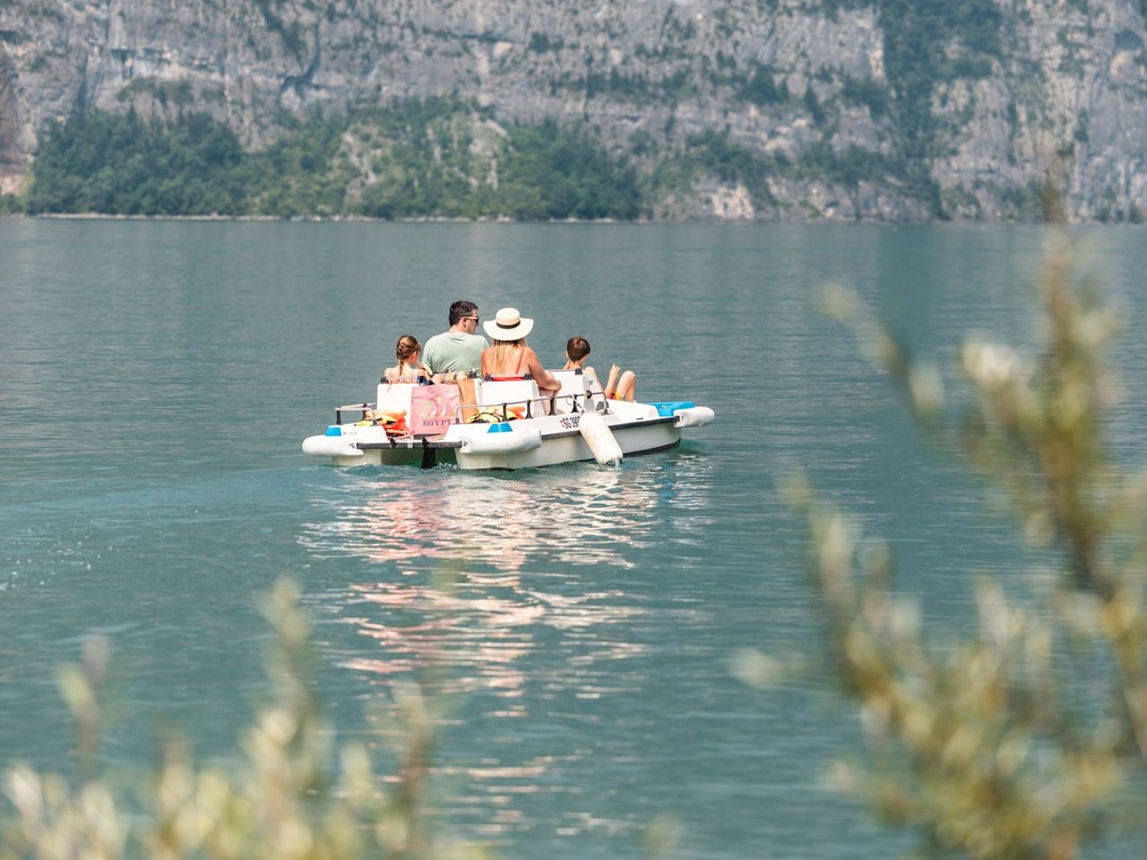 Pedalo Picknick auf dem Walensee 