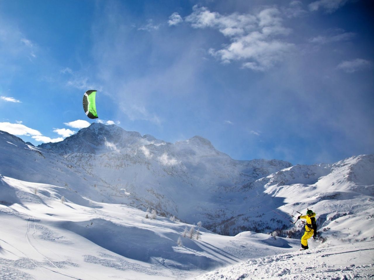 3 Tage Snowkite Kurs inkl. Übernachtung Simplonpass