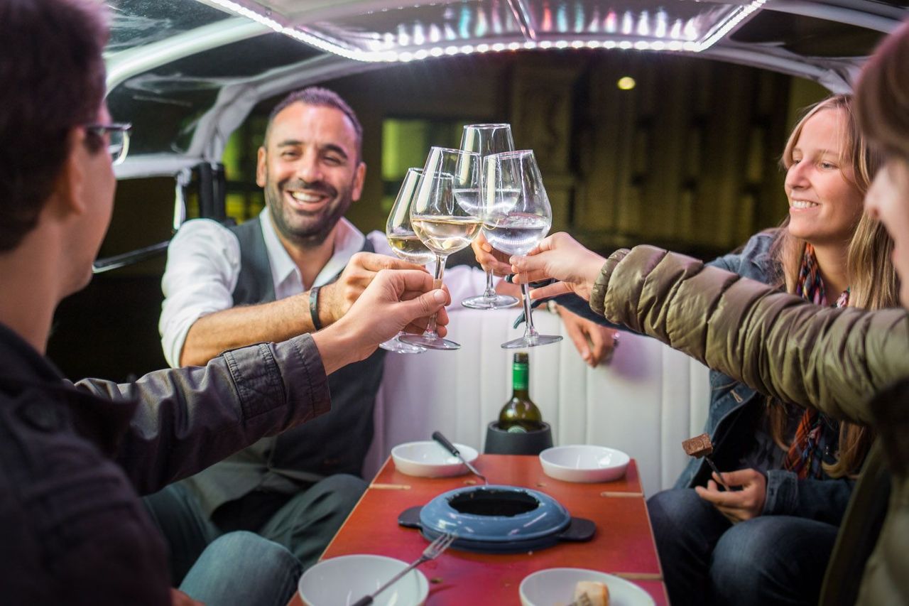 Wein und Käse Stadtrundfahrt E-TukTuk in Genf
