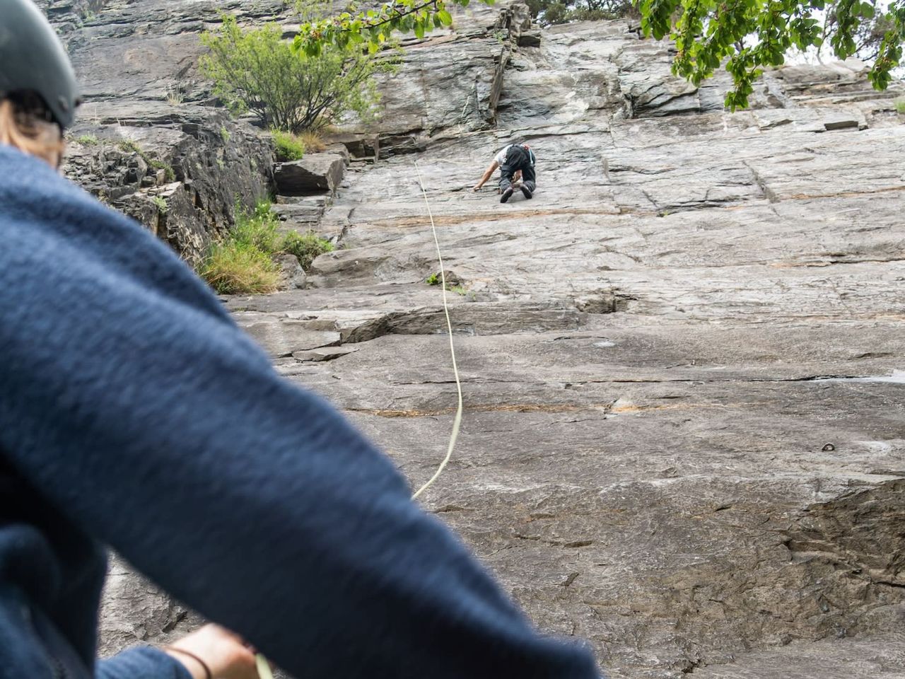 Kletterkurs für Einsteiger im Klettergarten im Churer Rheintal