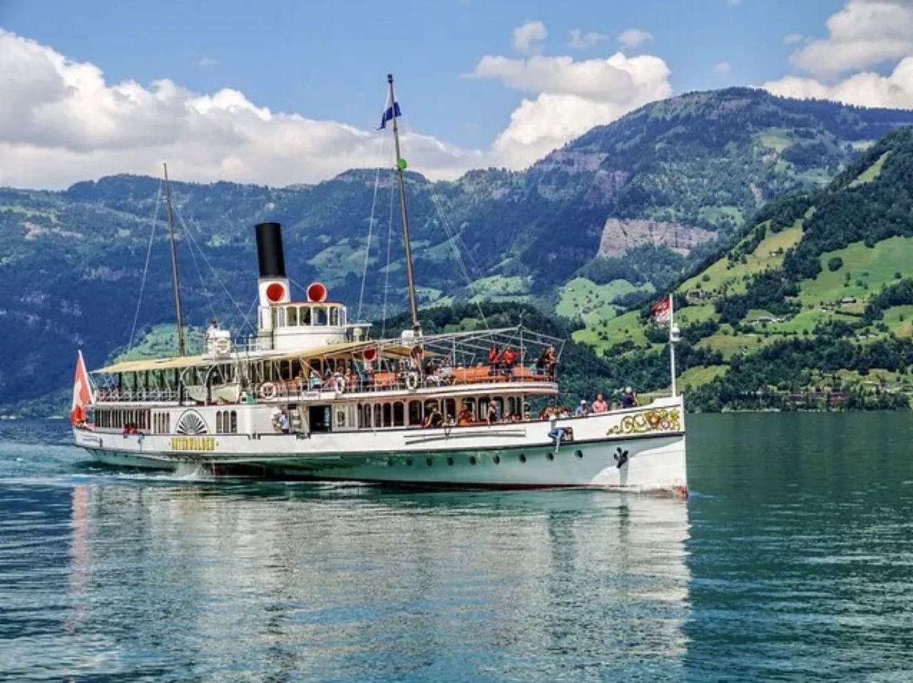 From Zurich: 3 mountains accessible by train, cable car, funicular, and boat