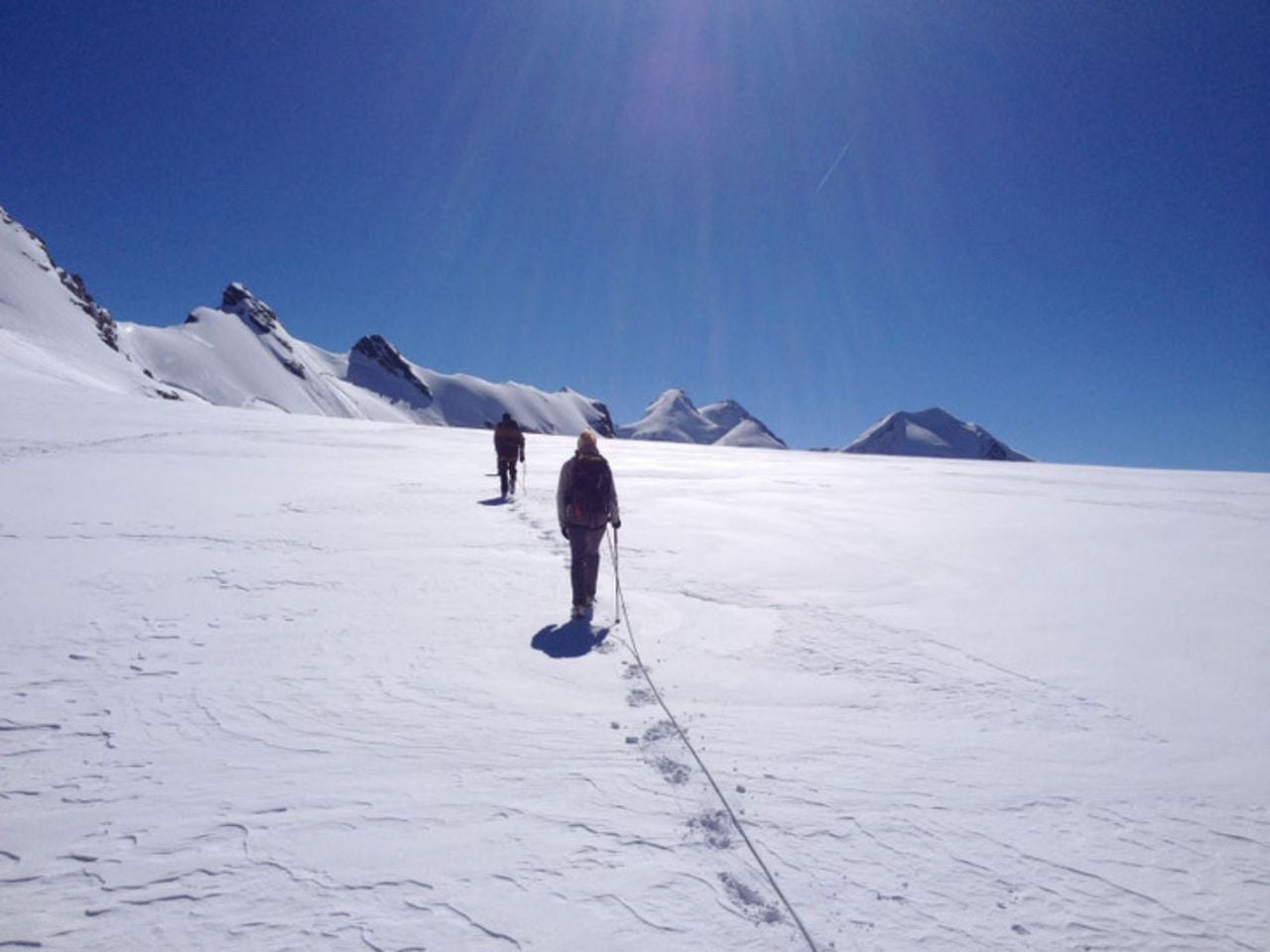 Breithorn Hochtour für Einsteiger ab Klein Matterhorn bei Zermatt