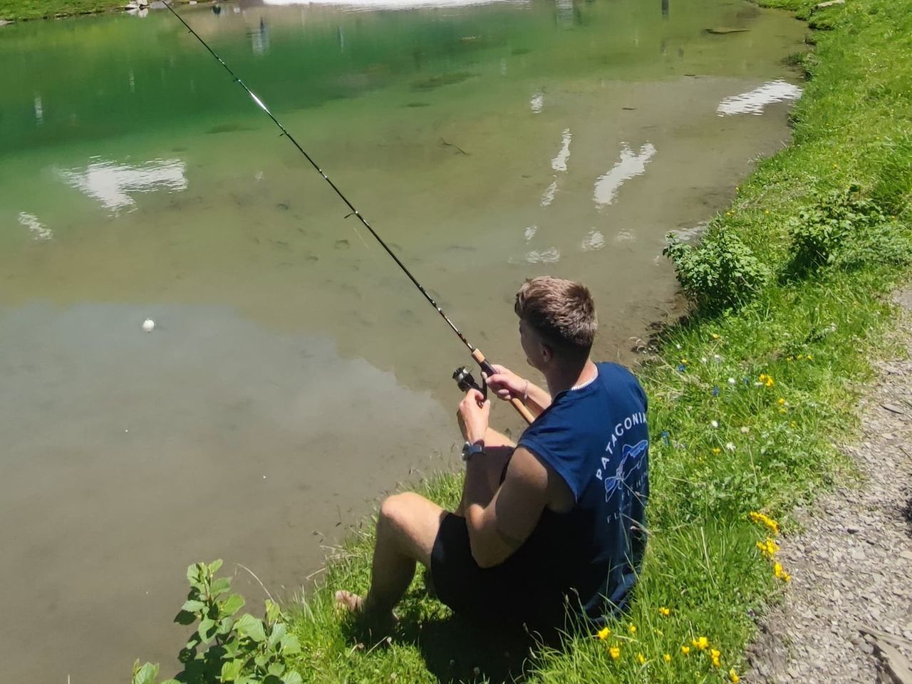 Fischen in Champéry und Dents du Midi