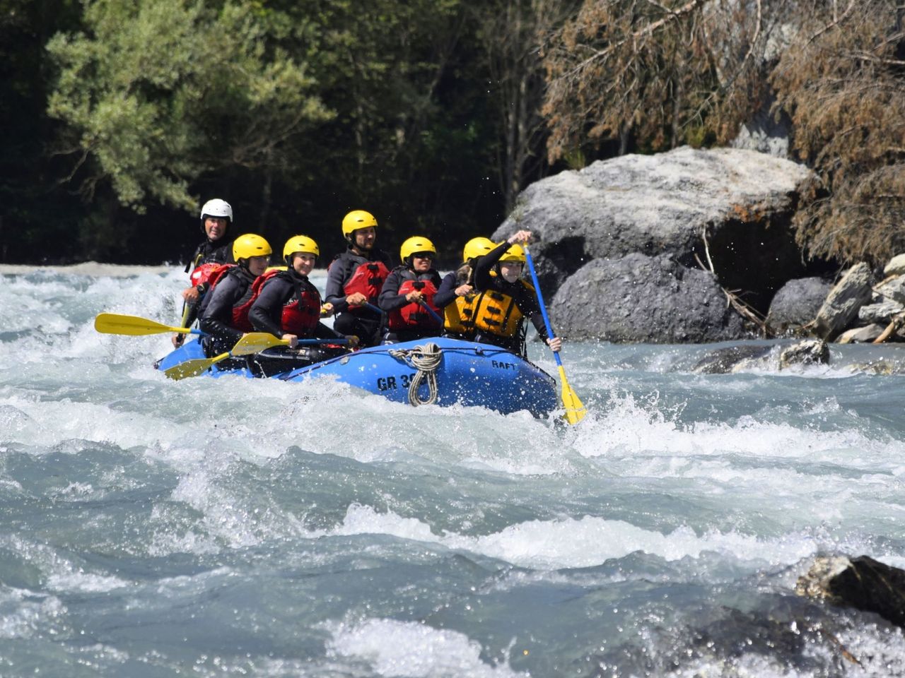 Rafting halber Tag Vorderrhein ab Ilanz