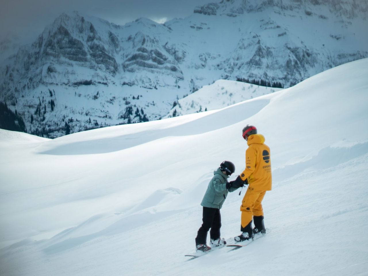Private Snowboard Lessons for Kids up to 5 Years Old in Champéry