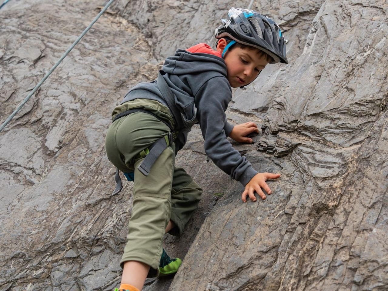 Kletterkurs für Einsteiger im Klettergarten im Churer Rheintal