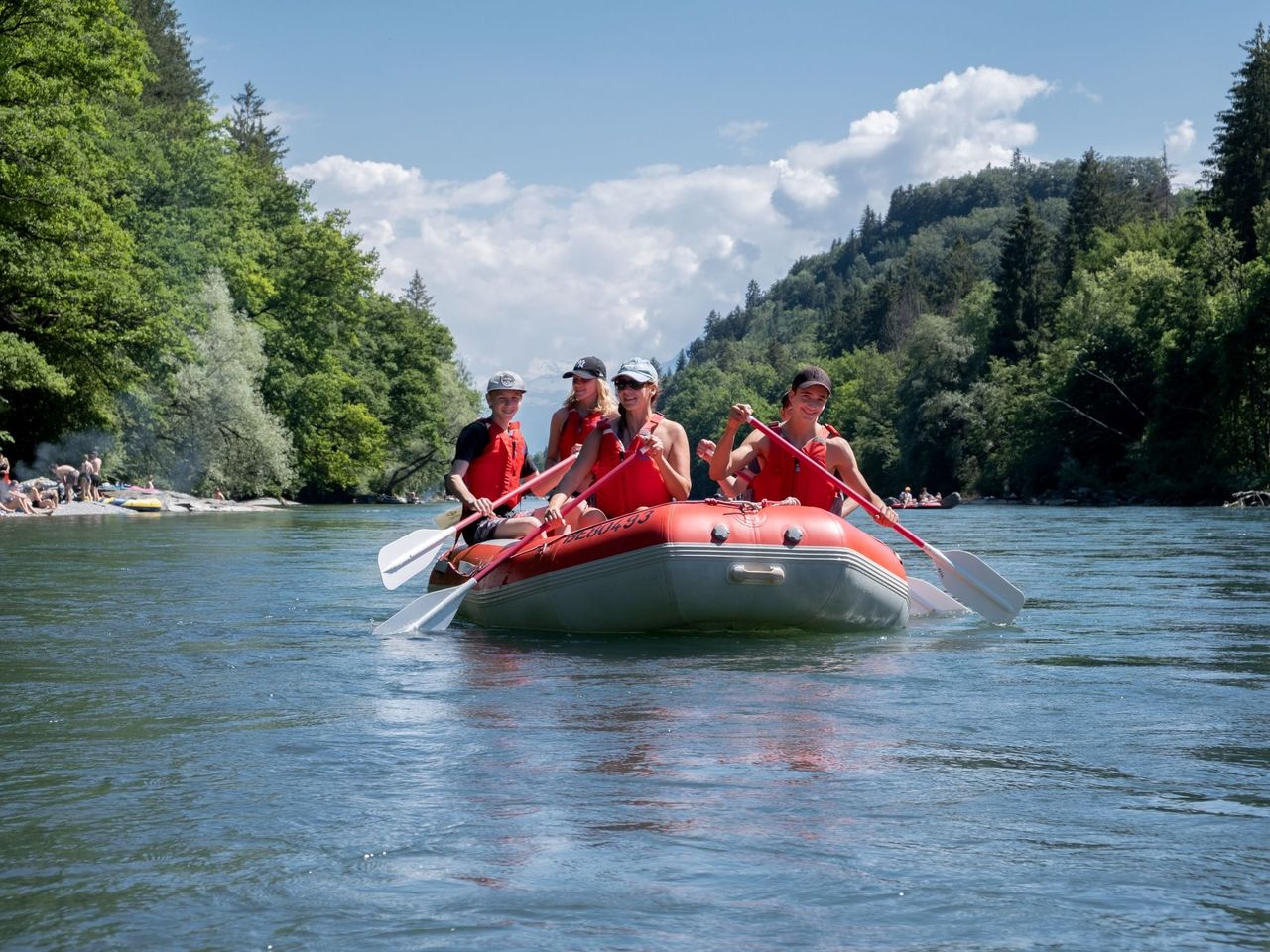 Aareböötle für 3-6 Personen: Schlauchboot mieten
