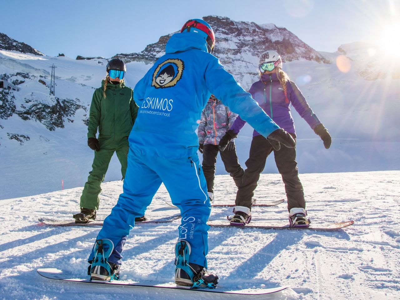 5 Tage privater Snowboard Unterricht in Saas-Fee