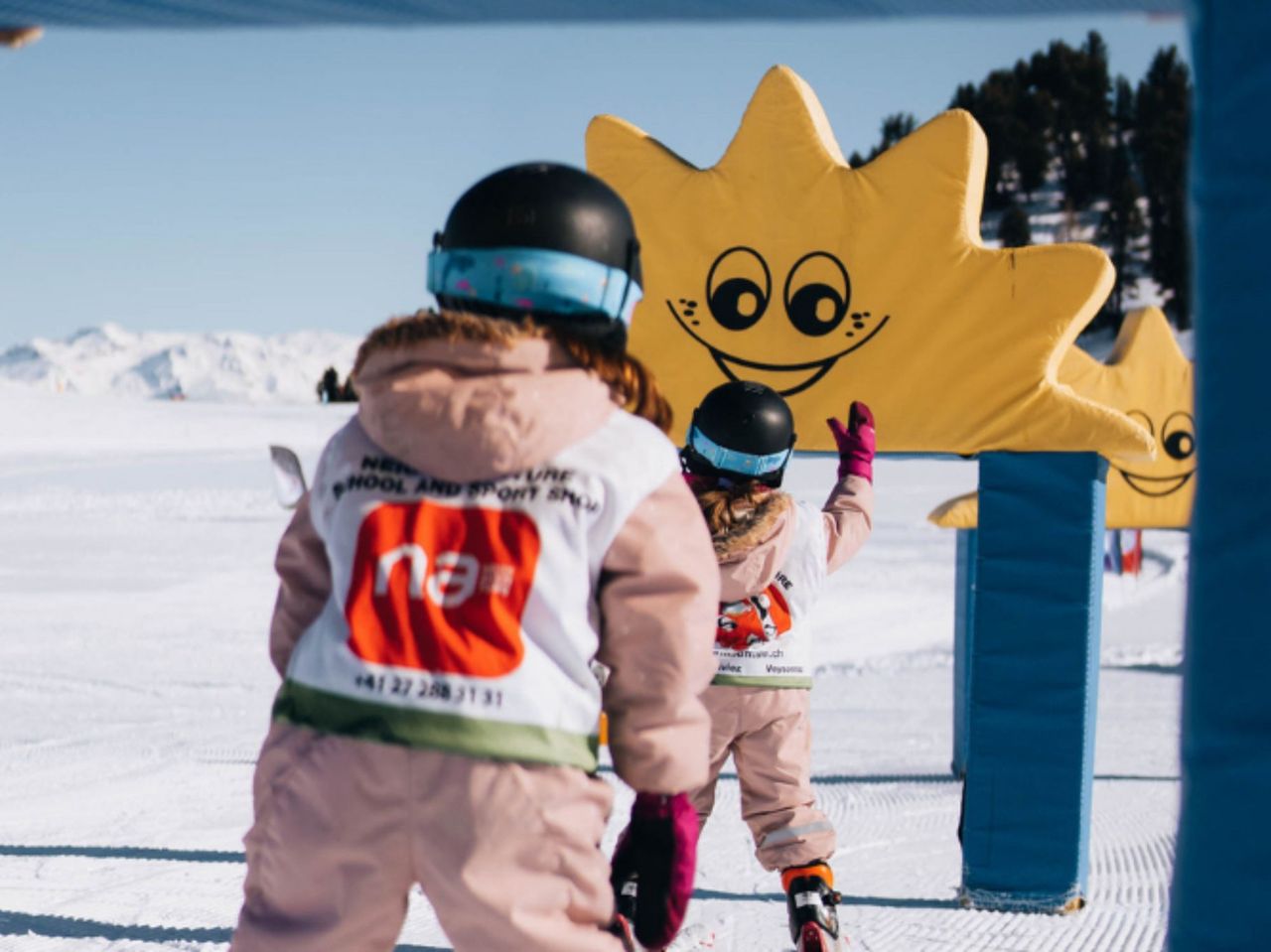 Ski school group for kids aged 3 to 5 in Nendaz