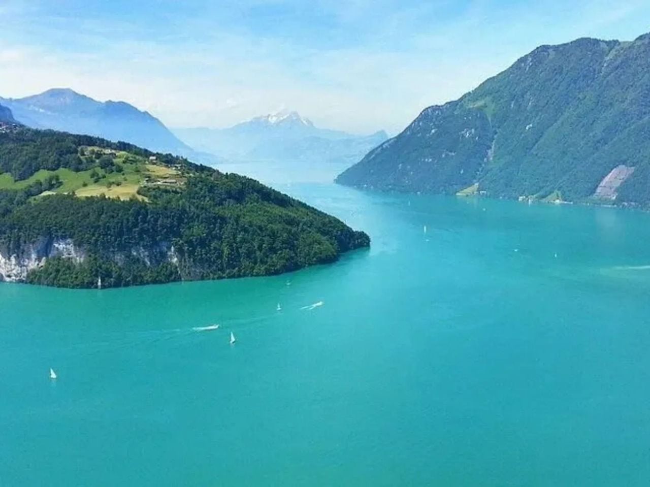 Ab Zürich: Mit Bahn, Schiff und Zahnradbahn in die Schweizer Alpen mit See und Rheinschlucht