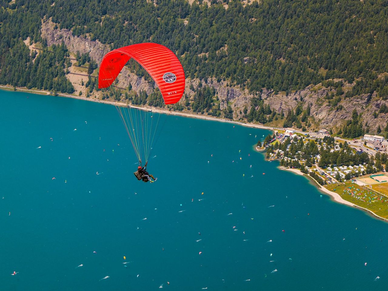 Silvaplana Sky Sommer Gleitschirmfliegen