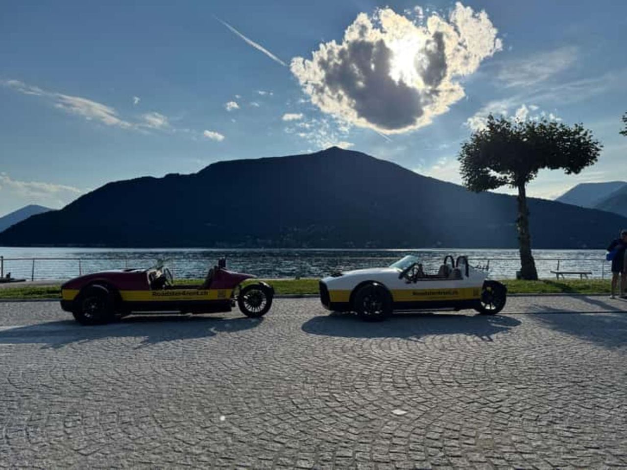 Ascona: Fahrt mit einem 3 rädrigen Vanderhall (Roadster) ab Locarno