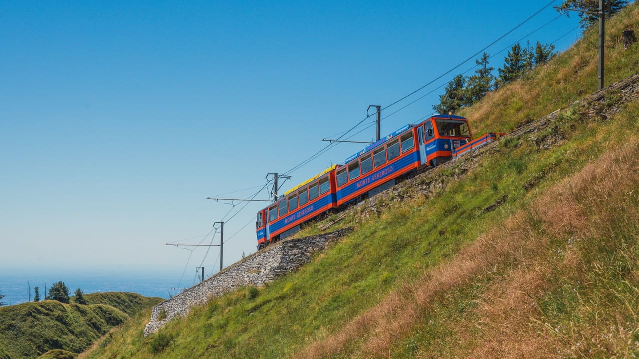 Bilhete do Monte Generoso para o comboio de cremalheira