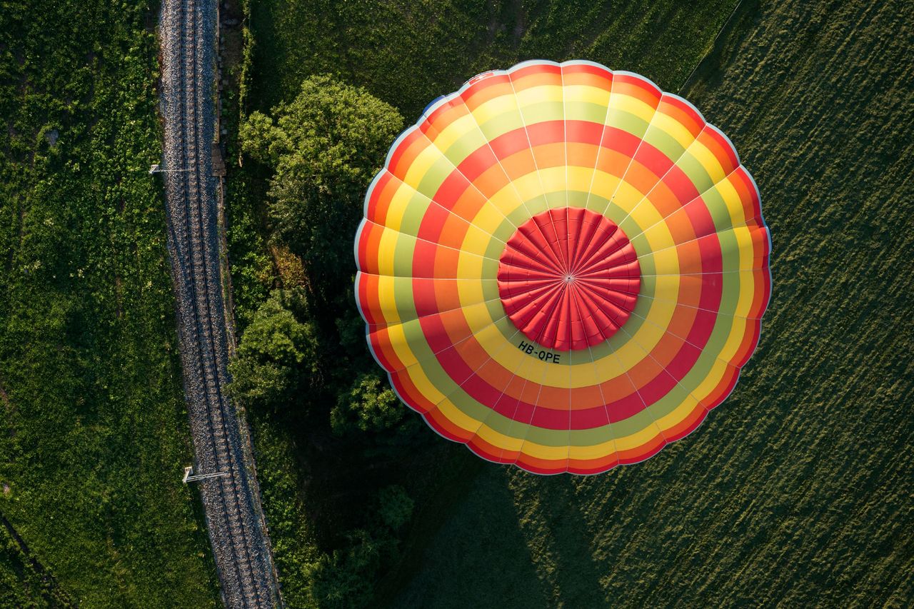Ballon Bergflug ab Château-d'Oex