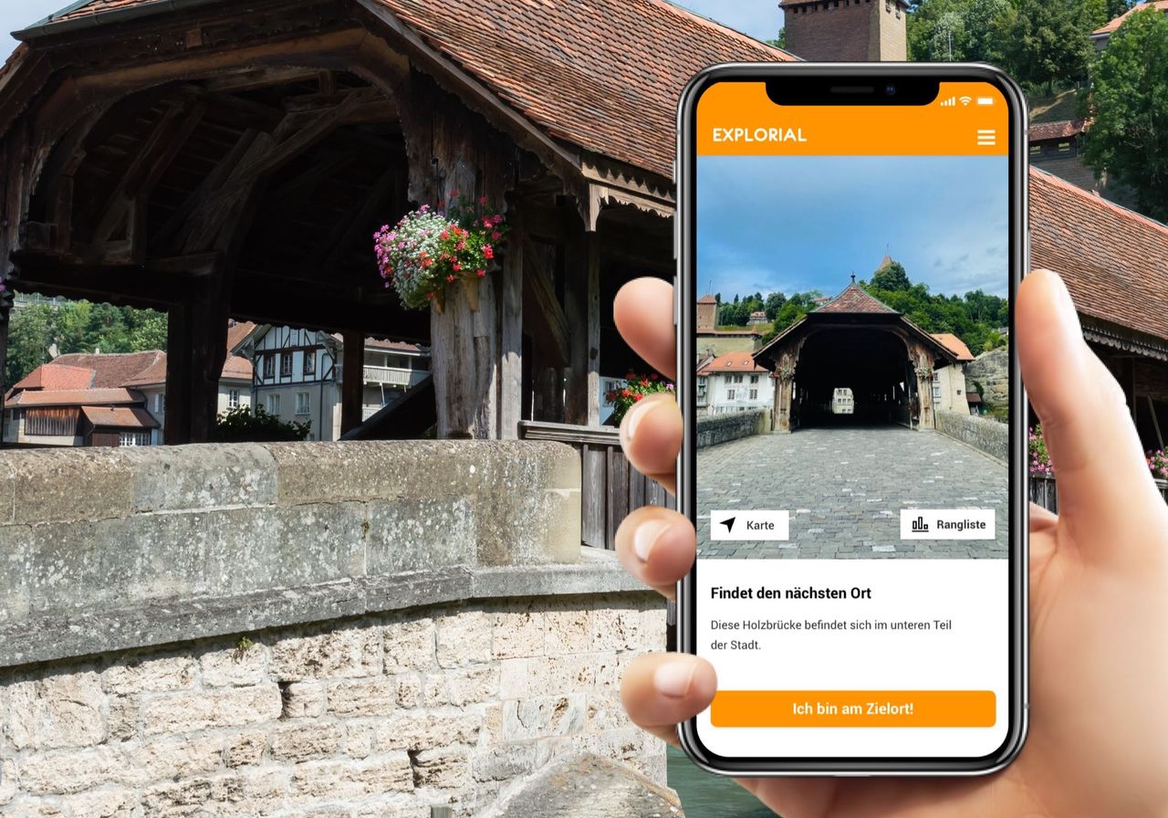 Fribourg interaktive Schnitzeljagd mit dem Smartphone