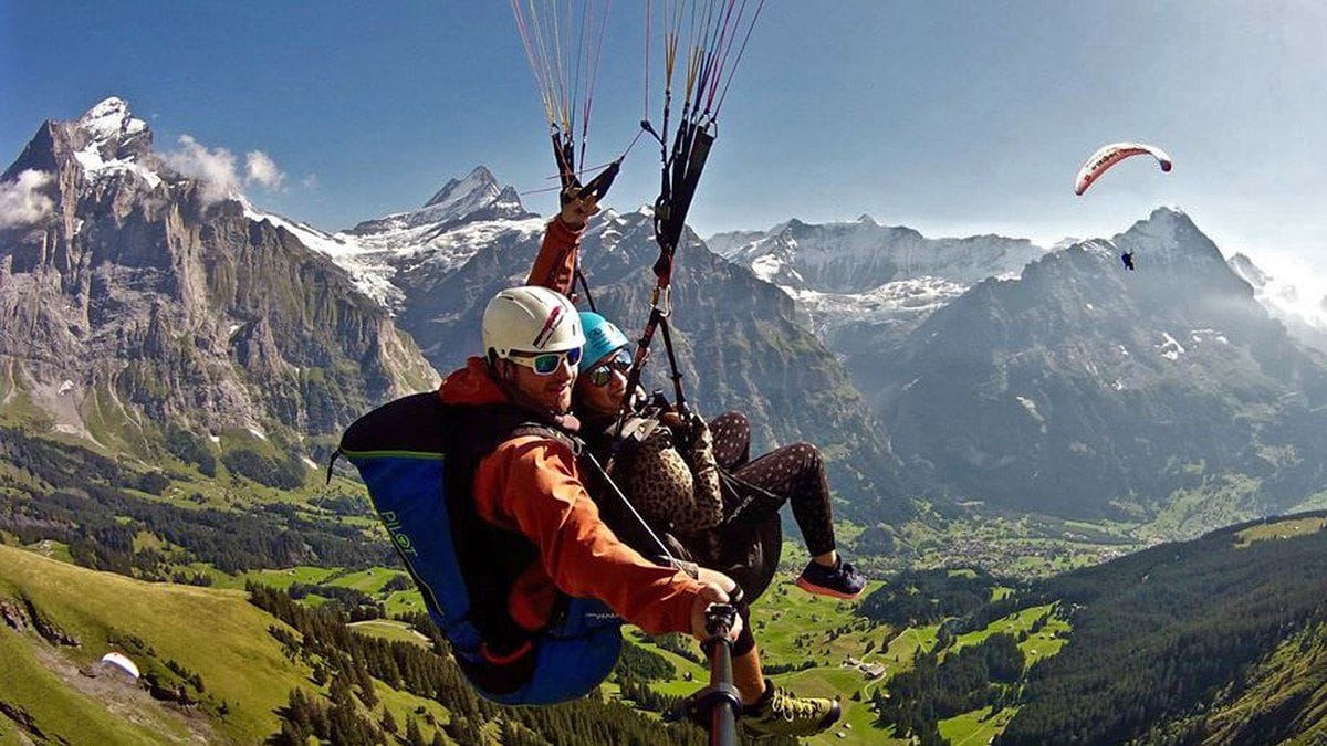 Paragliding Grindelwald ab First