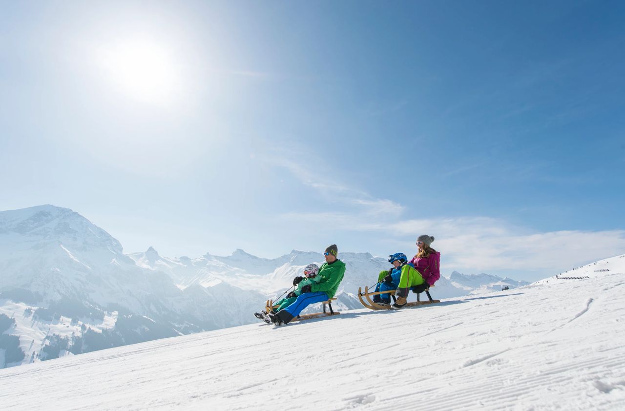 Schlittelpass Tschentenalp mit optionaler Schlittenmiete