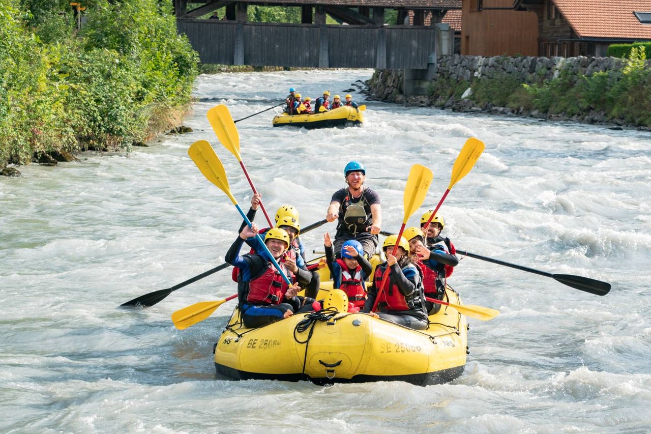 Lütschine Rafting für Familien ab Interlaken