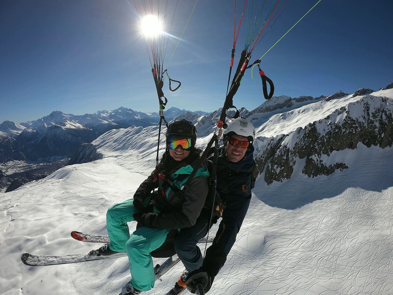 Rosswald Gleitschirmfliegen Tandem im Wallis